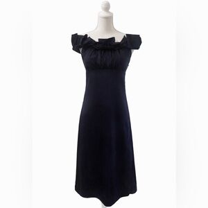 💙 The Limited Midnight Blue Satiny Cocktail Dress Size 6 NWT NEW ✨